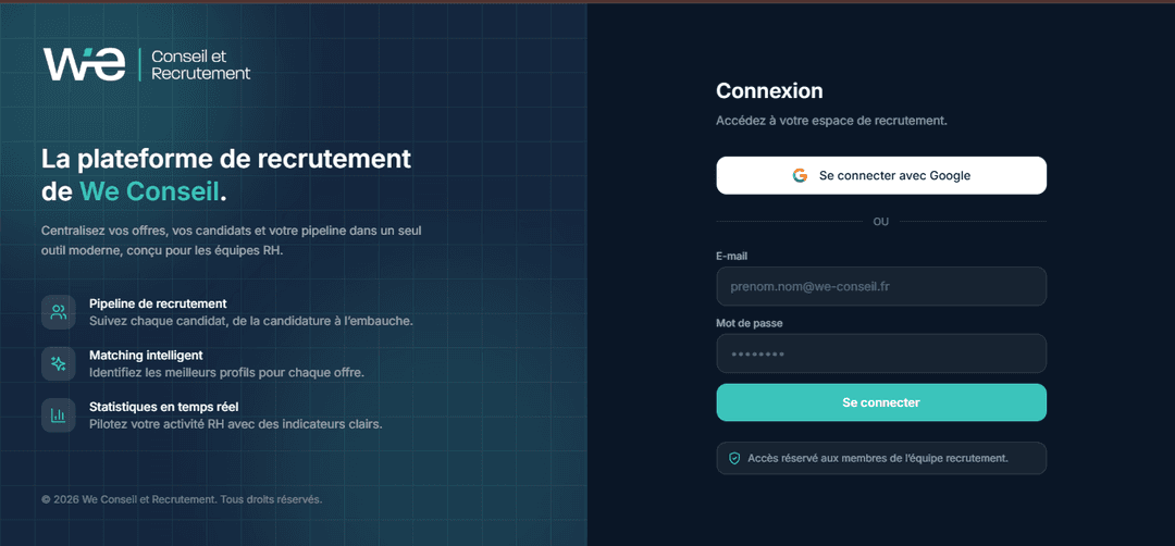 We ATS - Recruitment Management Platform